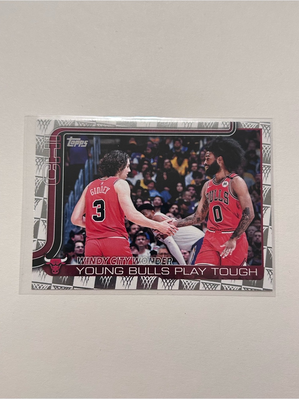 Chicago Bulls 'Young Bulls Play Tough' Trading Card - Red